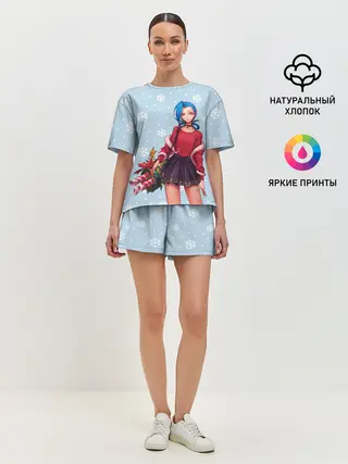 Женская пижама с шортами / New Year Jinx