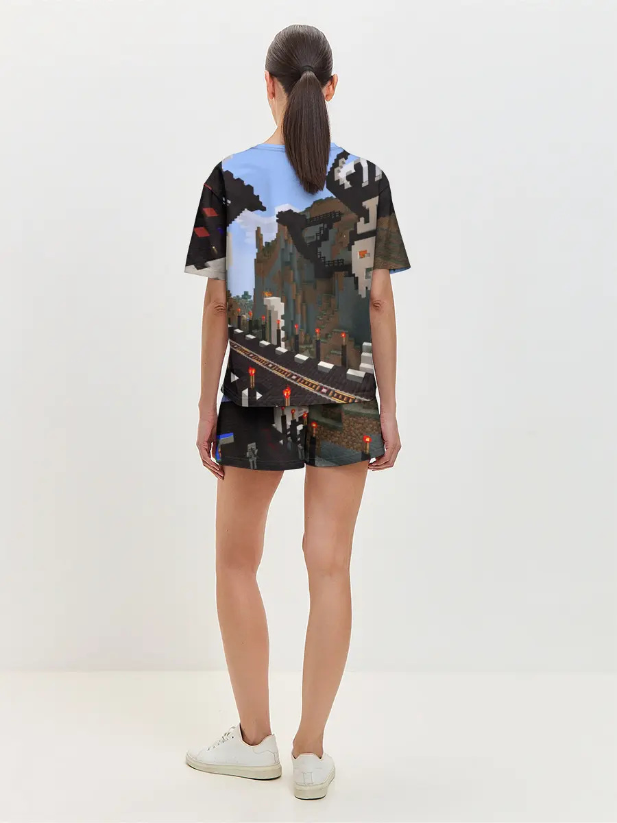Женская пижама с шортами / Minecraft