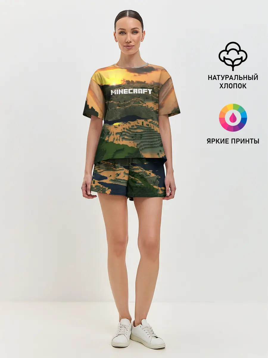 Женская пижама с шортами / MINECRAFT