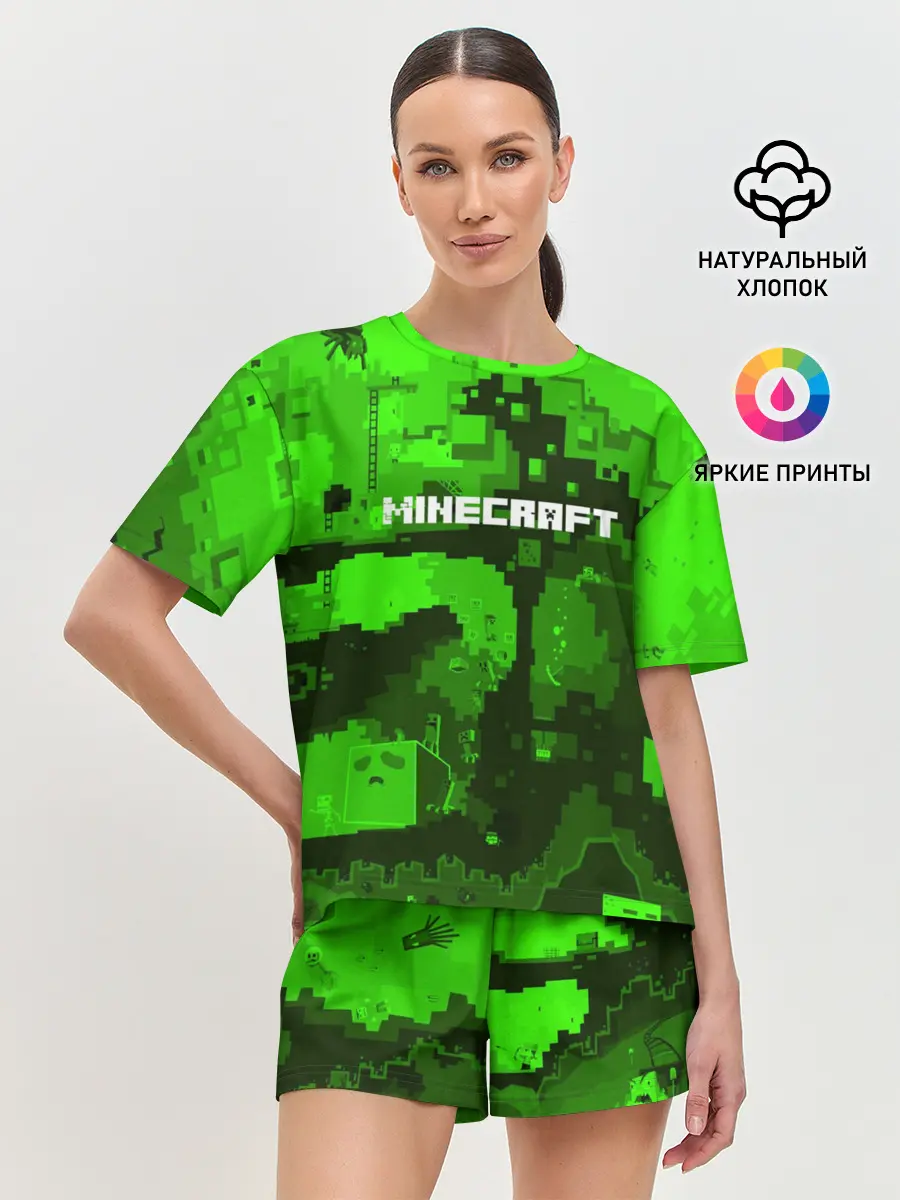 Женская пижама с шортами / MINECRAFT