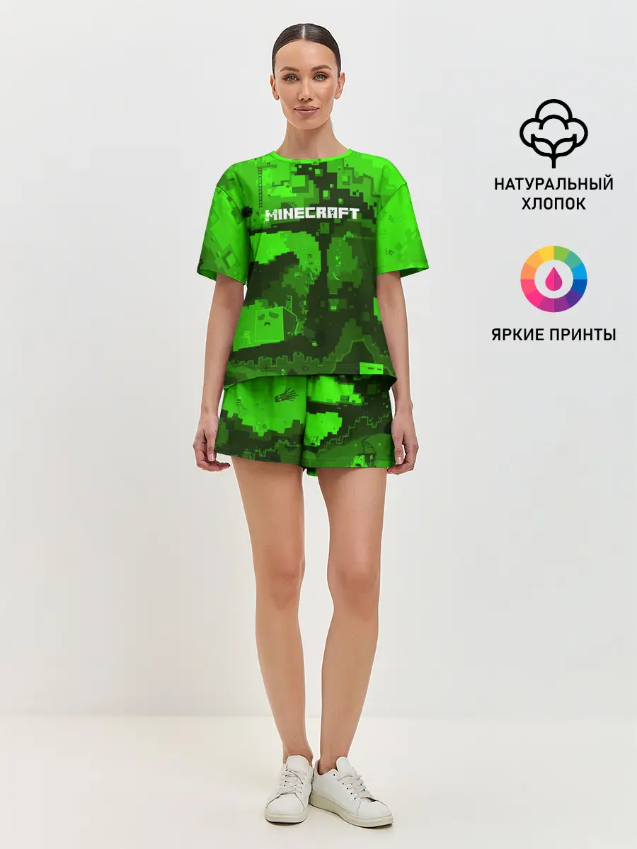 Женская пижама с шортами / MINECRAFT