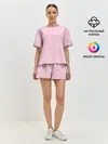 Женская пижама с шортами / Lil Peep pink pattern