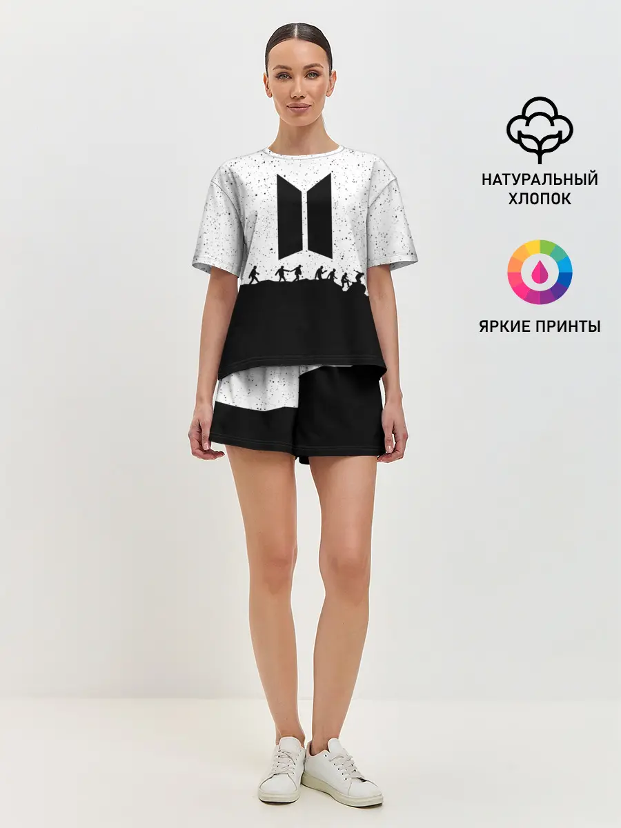 Женская пижама с шортами / BTS STARS | БТС ЗВЁЗДЫ