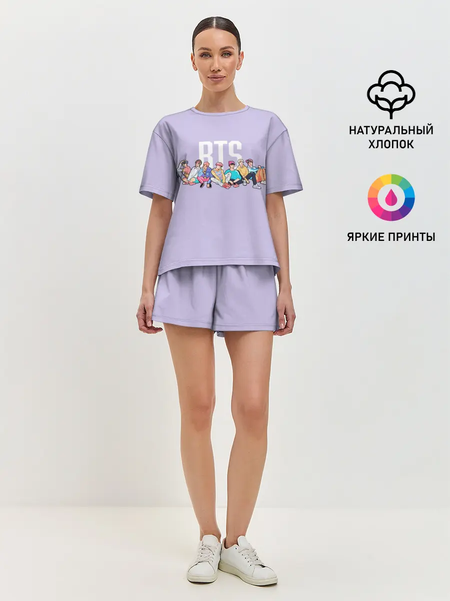 Женская пижама с шортами / BTS