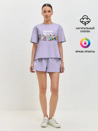 Женская пижама с шортами / BTS