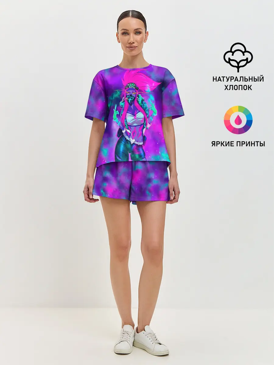 Женская пижама с шортами / Akali. KDA