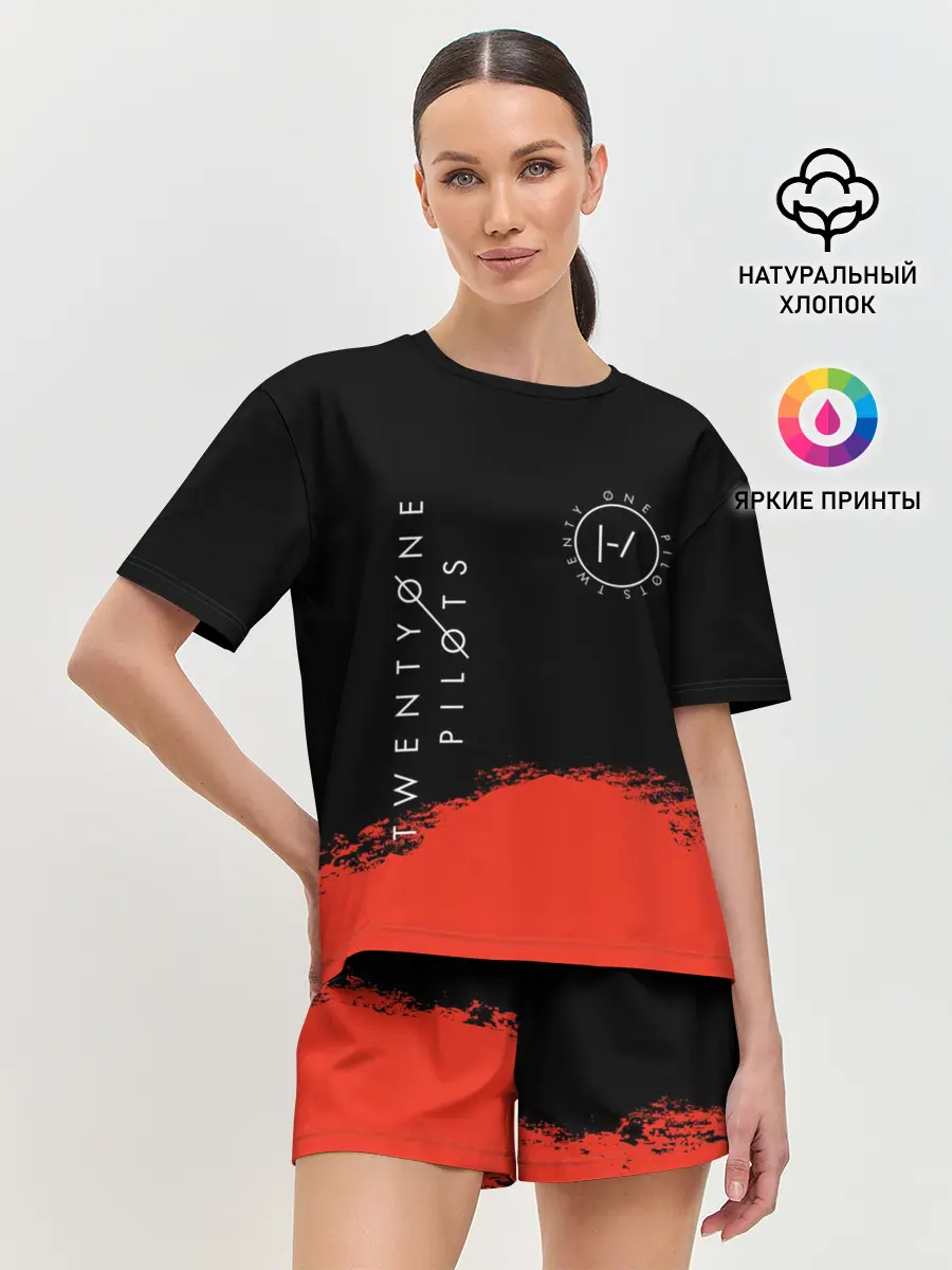 Женская пижама с шортами / TWENTY ONE PILOTS / TOP