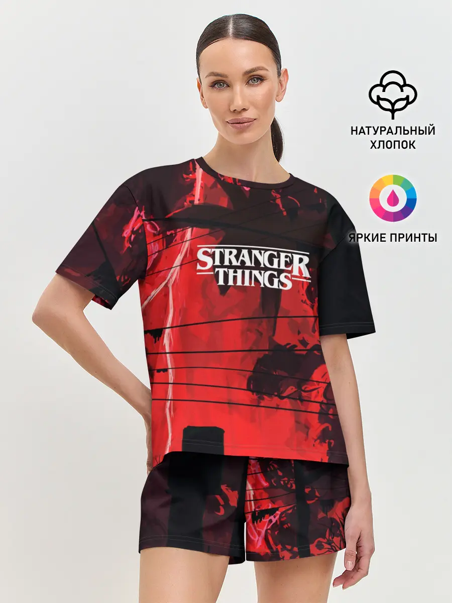 Женская пижама с шортами / Очень странные дела 2019