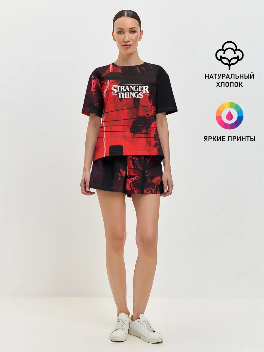 Женская пижама с шортами / Очень странные дела 2019