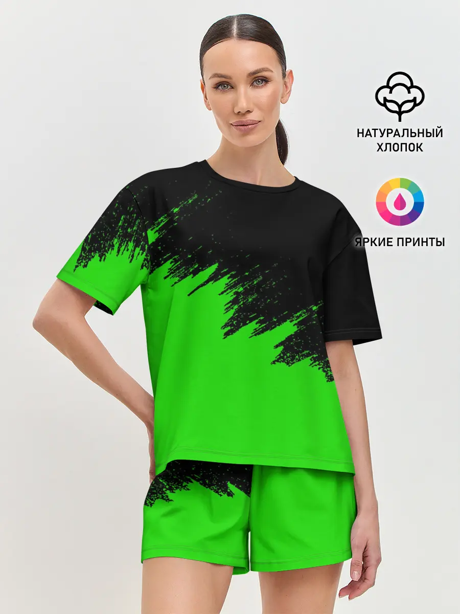 Женская пижама с шортами / КРАСКА И НИЧЕГО ЛИШНЕГО!