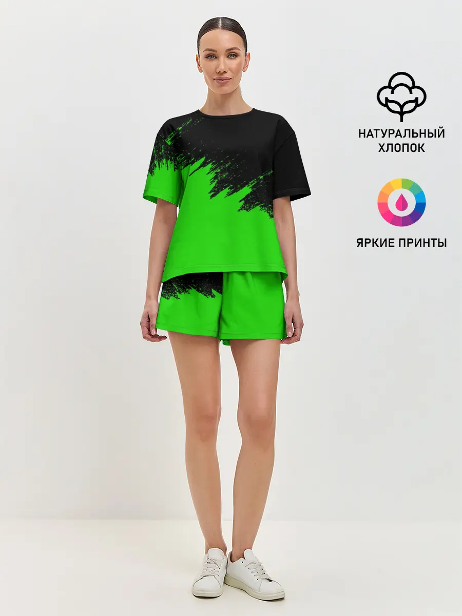 Женская пижама с шортами / КРАСКА И НИЧЕГО ЛИШНЕГО!