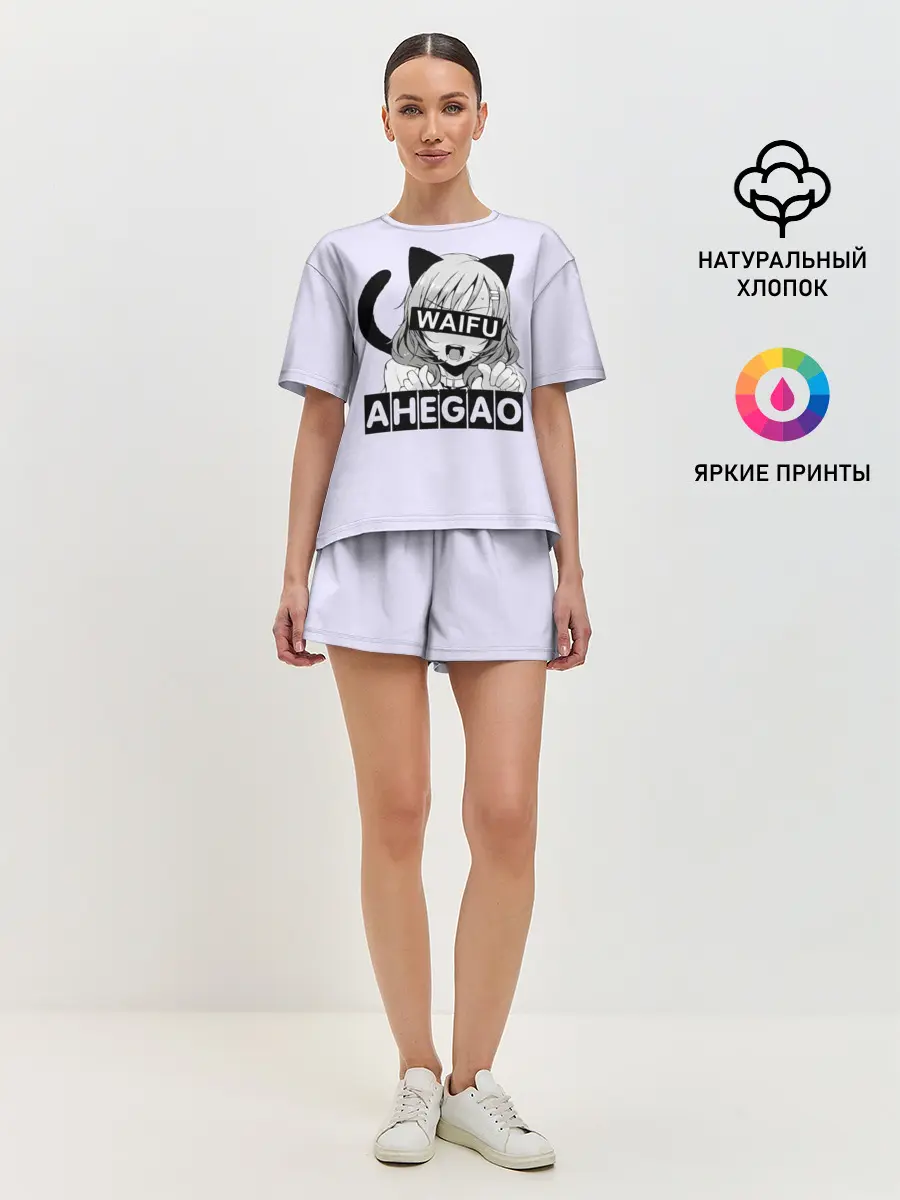 Женская пижама с шортами / Ahegao Waifu