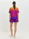 Женская пижама с шортами / Красочная Геометрия
