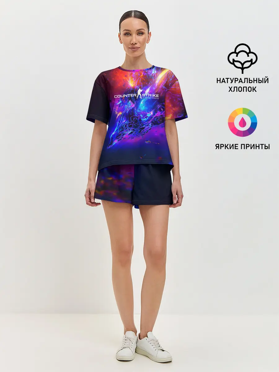 Женская пижама с шортами / cs go:Revenge of the Beasts