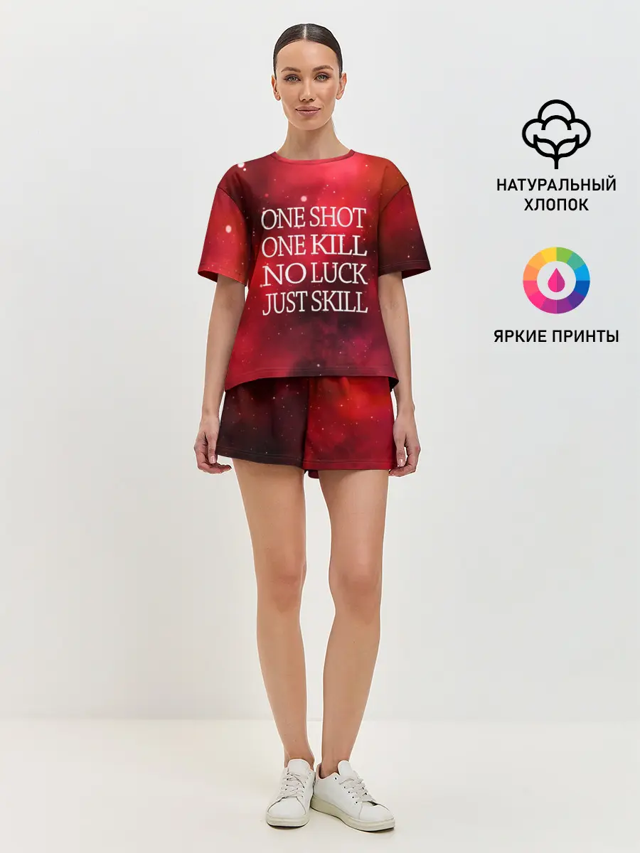 Женская пижама с шортами / One Shot One Kill