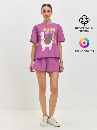 Женская пижама с шортами / Lama