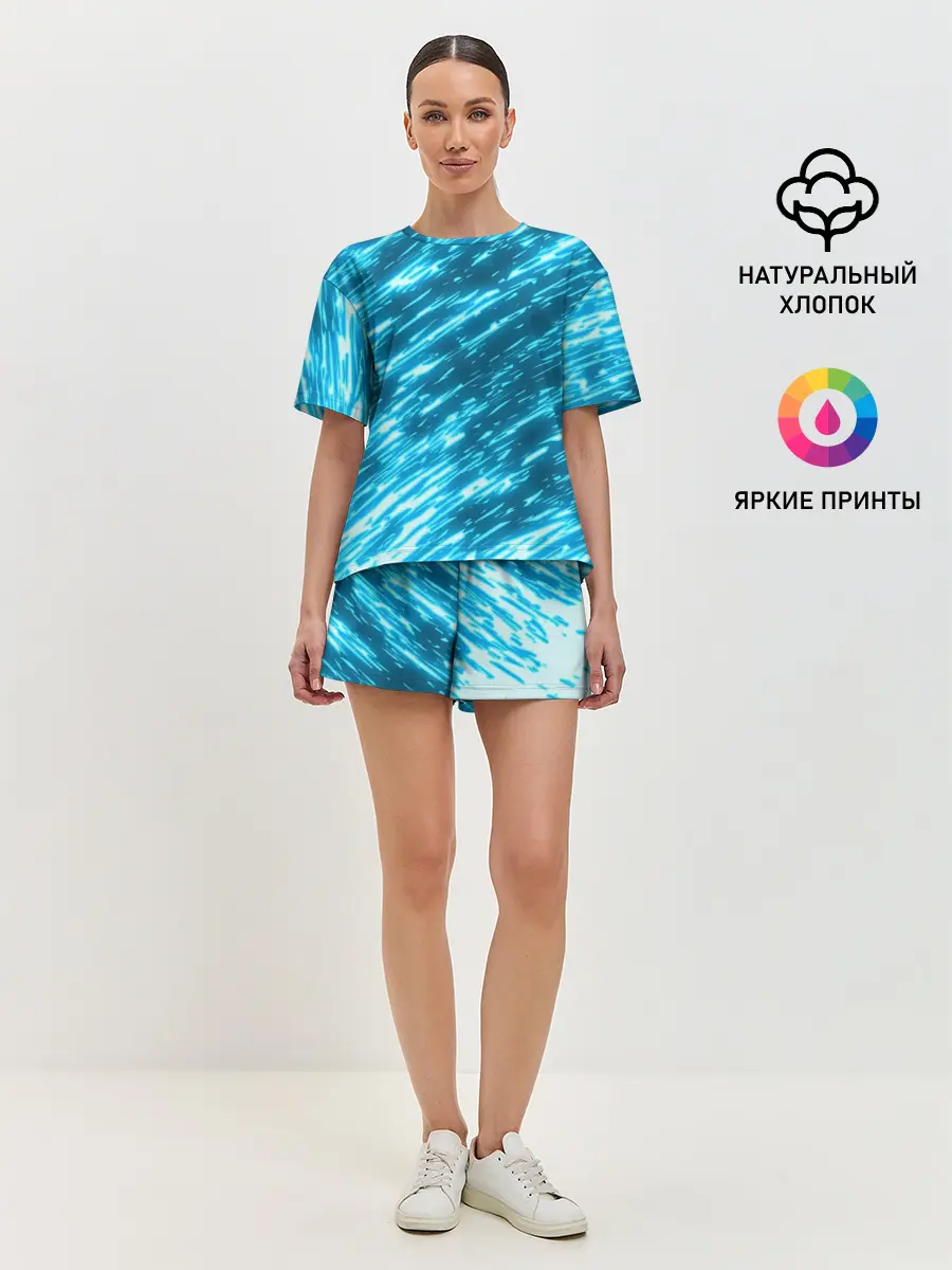 Женская пижама с шортами / ЛЕДЯНОЙ ШТОРМ