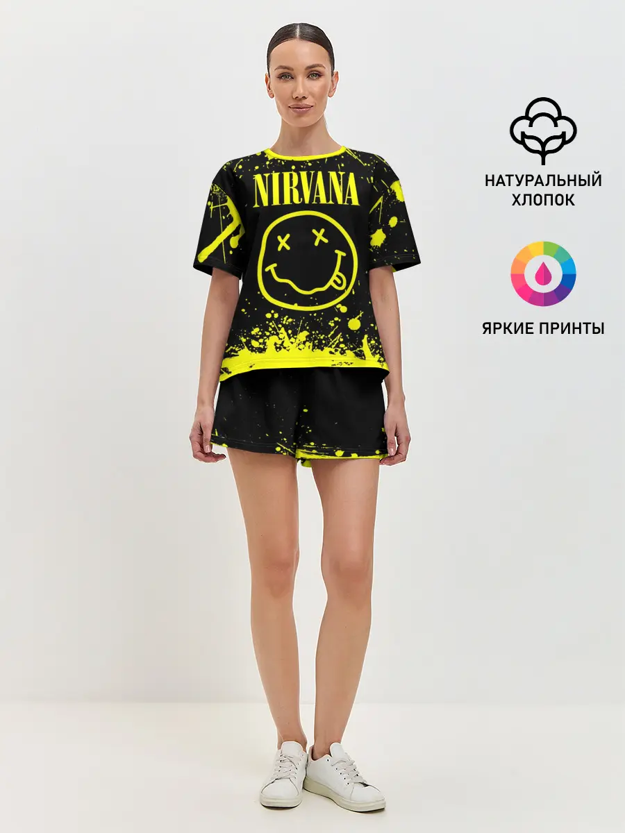 Женская пижама с шортами / Nirvana