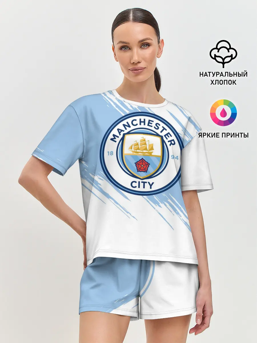 Женская пижама с шортами / Манчестер Сити