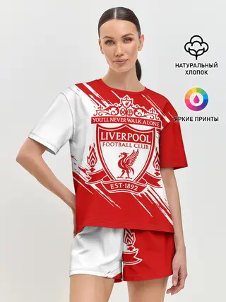 Женская пижама с шортами / Ливерпуль