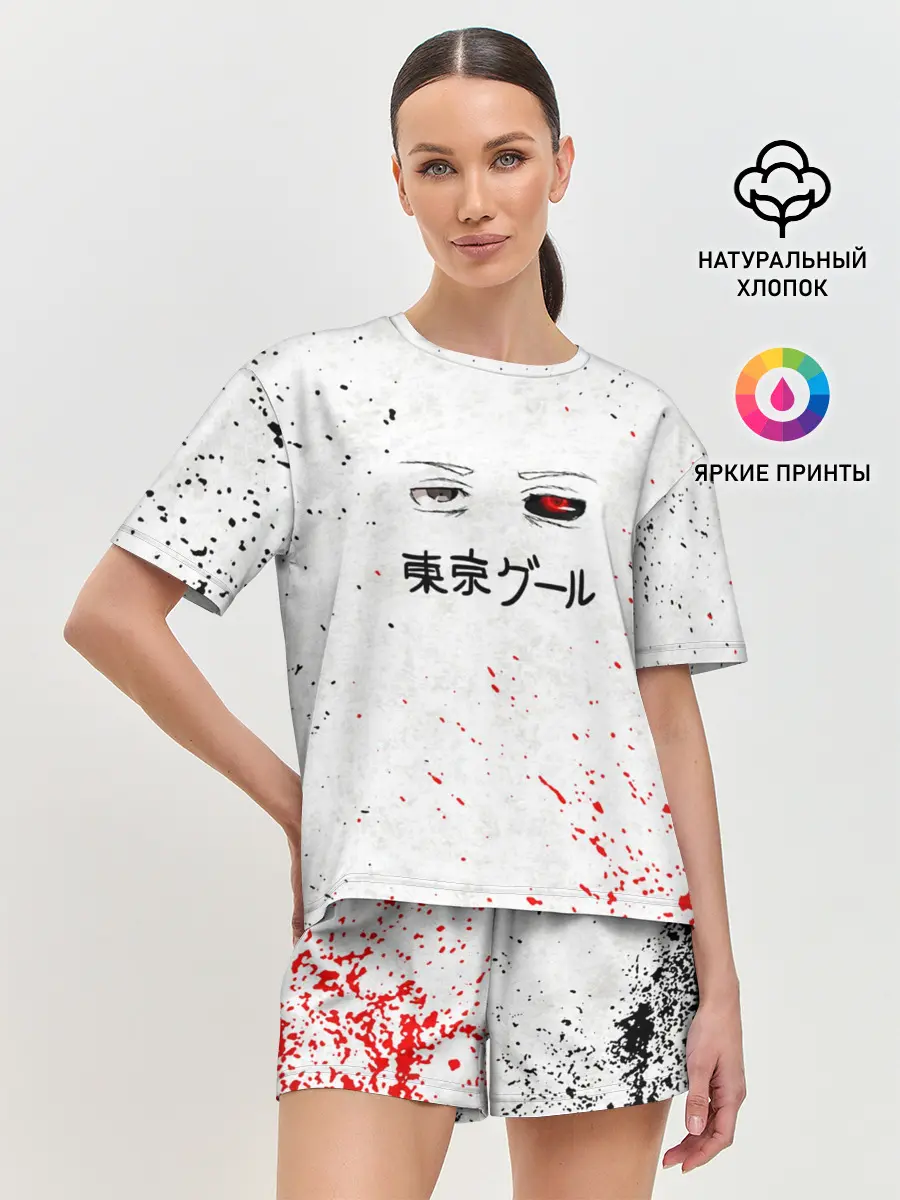 Женская пижама с шортами / Токийский гуль