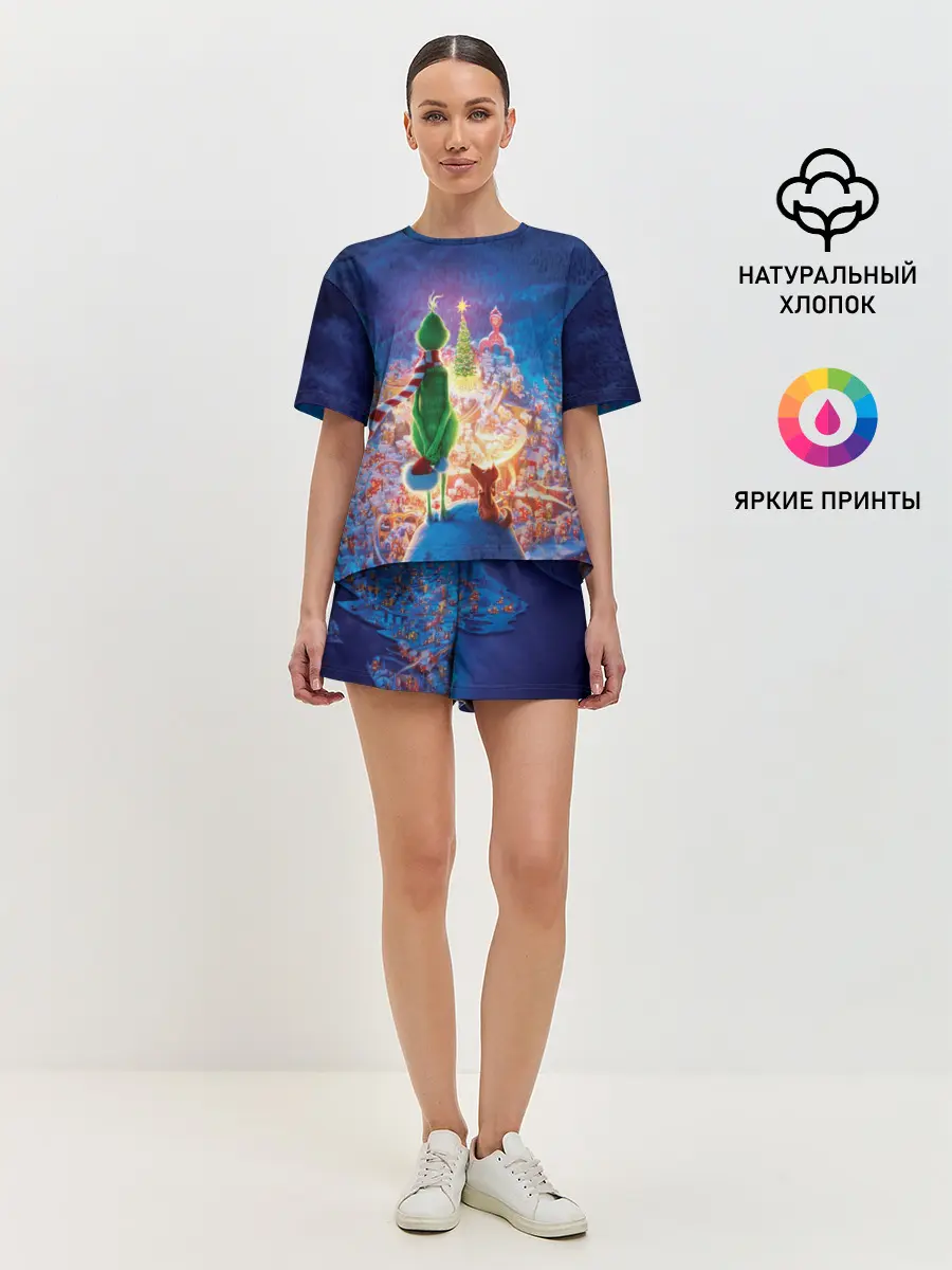 Женская пижама с шортами / Dr. Seuss The Grinch