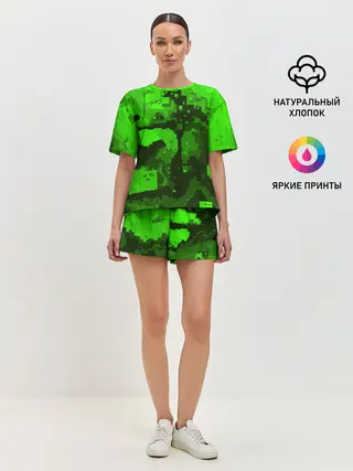 Женская пижама с шортами / Minecraft