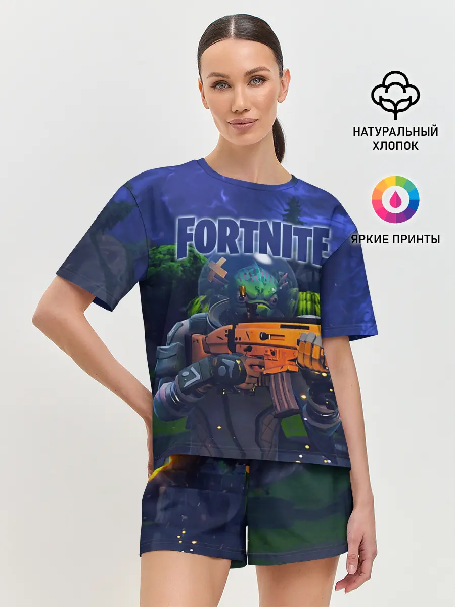 Женская пижама с шортами / Fortnite