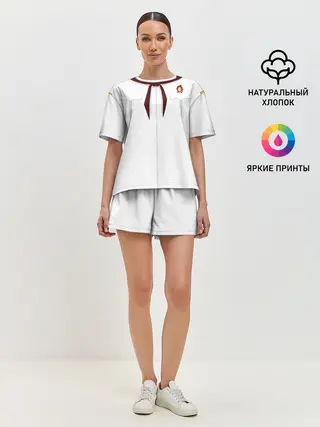 Женская пижама с шортами / Форма пионера бесконечное лето