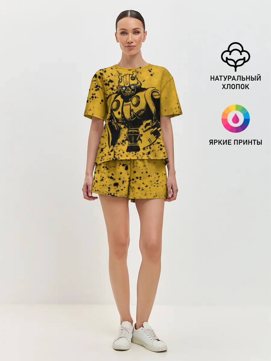Женская пижама с шортами / Bumblebee