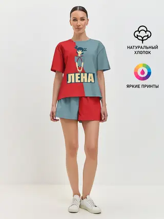 Женская пижама с шортами / Лена