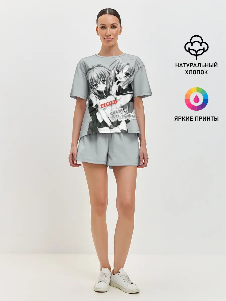 Женская пижама с шортами / Японская анимация