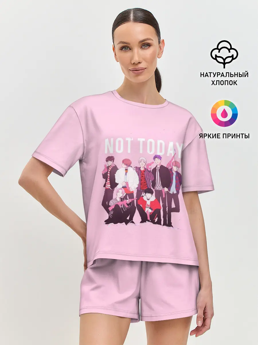 Женская пижама с шортами / BTS