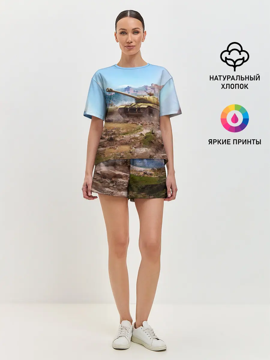 Женская пижама с шортами / Танки