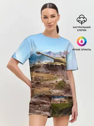 Женская пижама с шортами / Танки