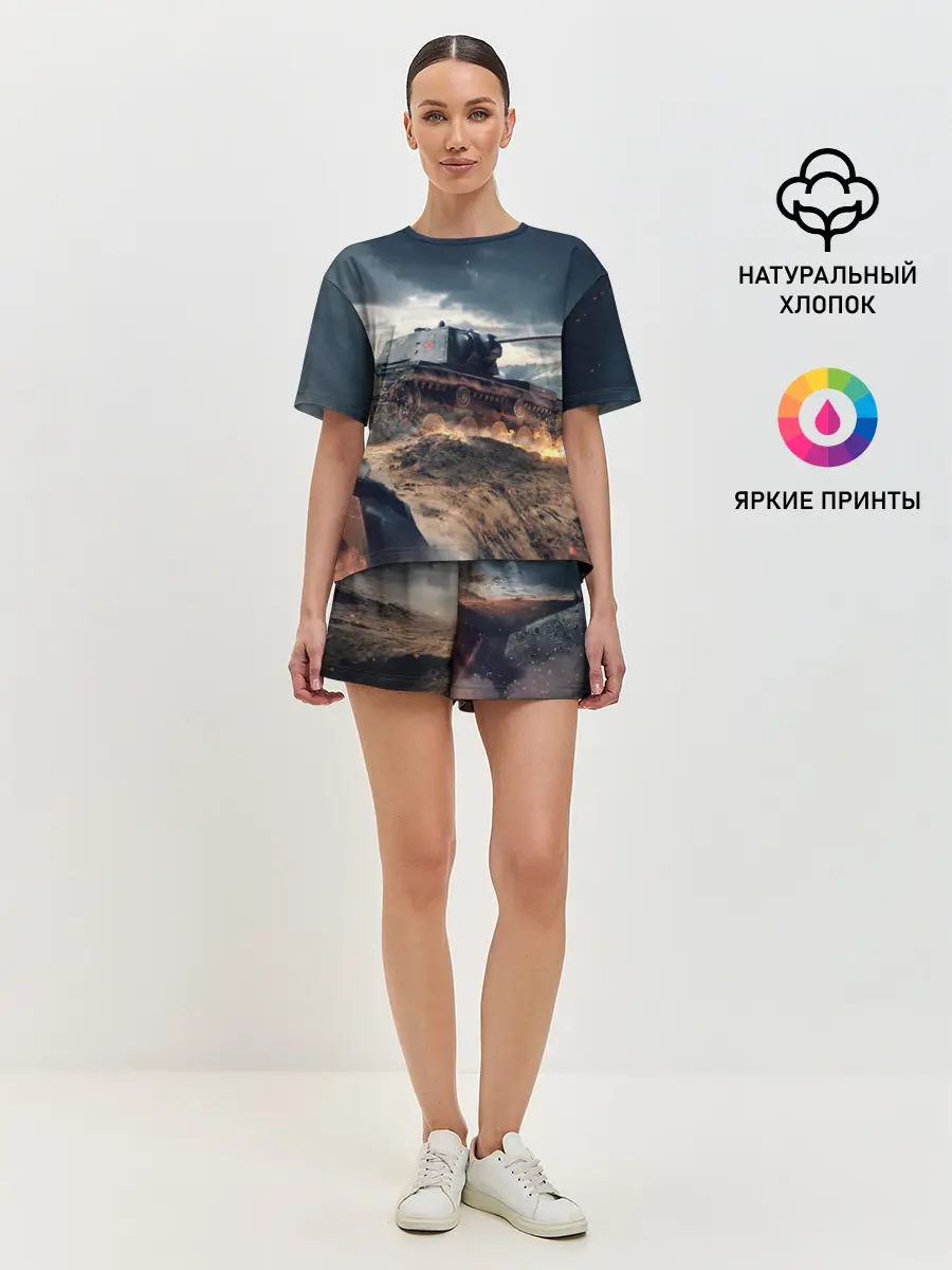 Женская пижама с шортами / Танк