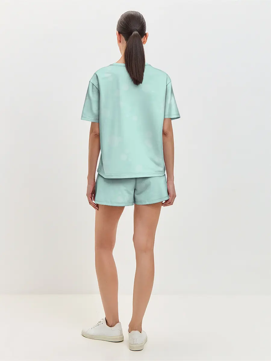 Женская пижама с шортами / Мопсы