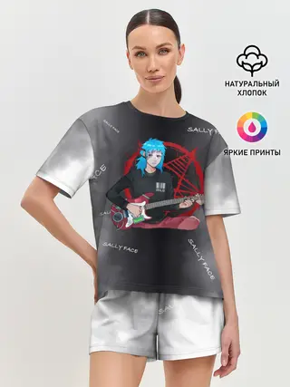 Женская пижама с шортами / Sally Face with a Guitar