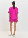 Женская пижама с шортами / Гранж розовый