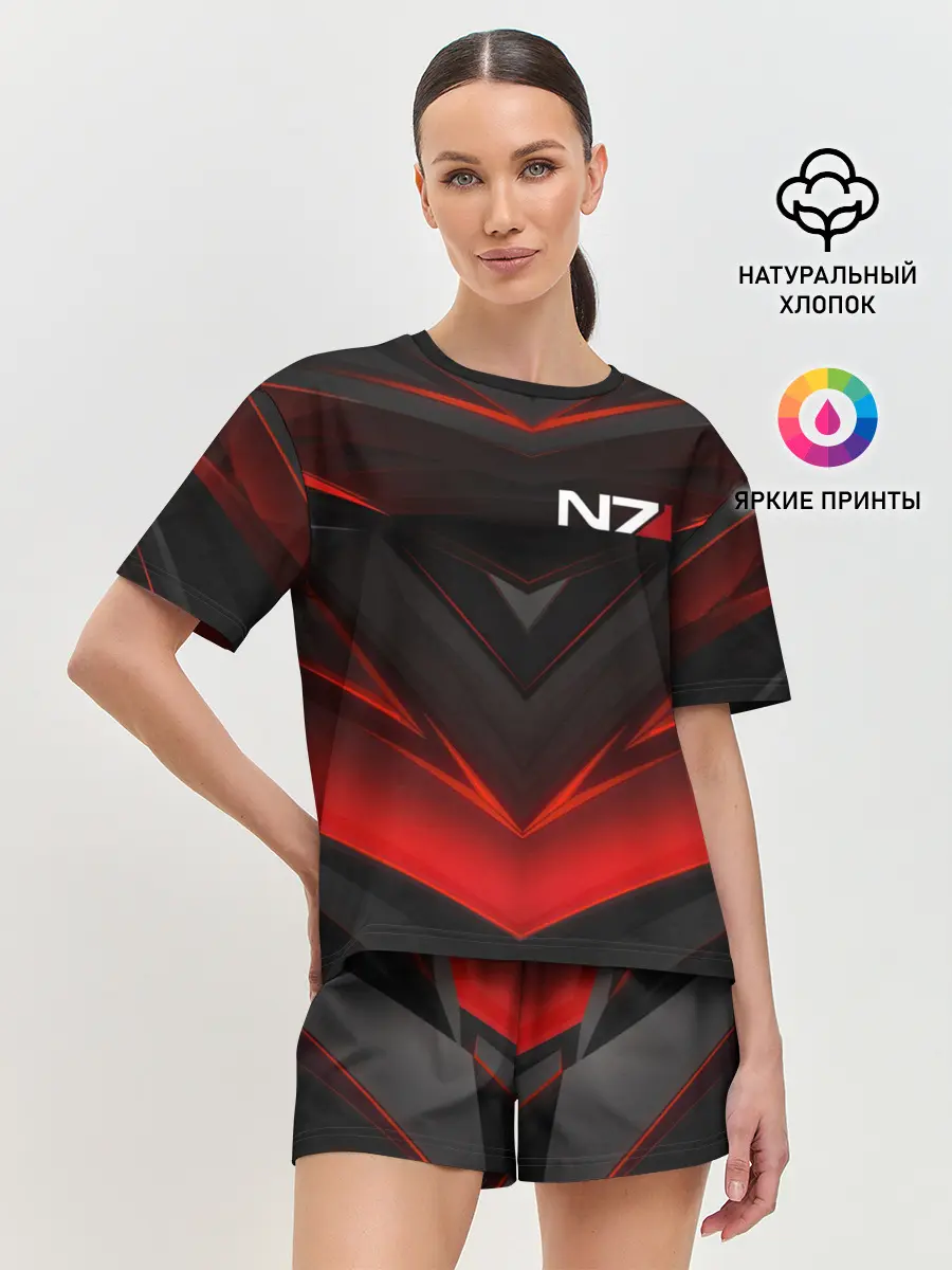 Женская пижама с шортами / MASS EFFECT N7