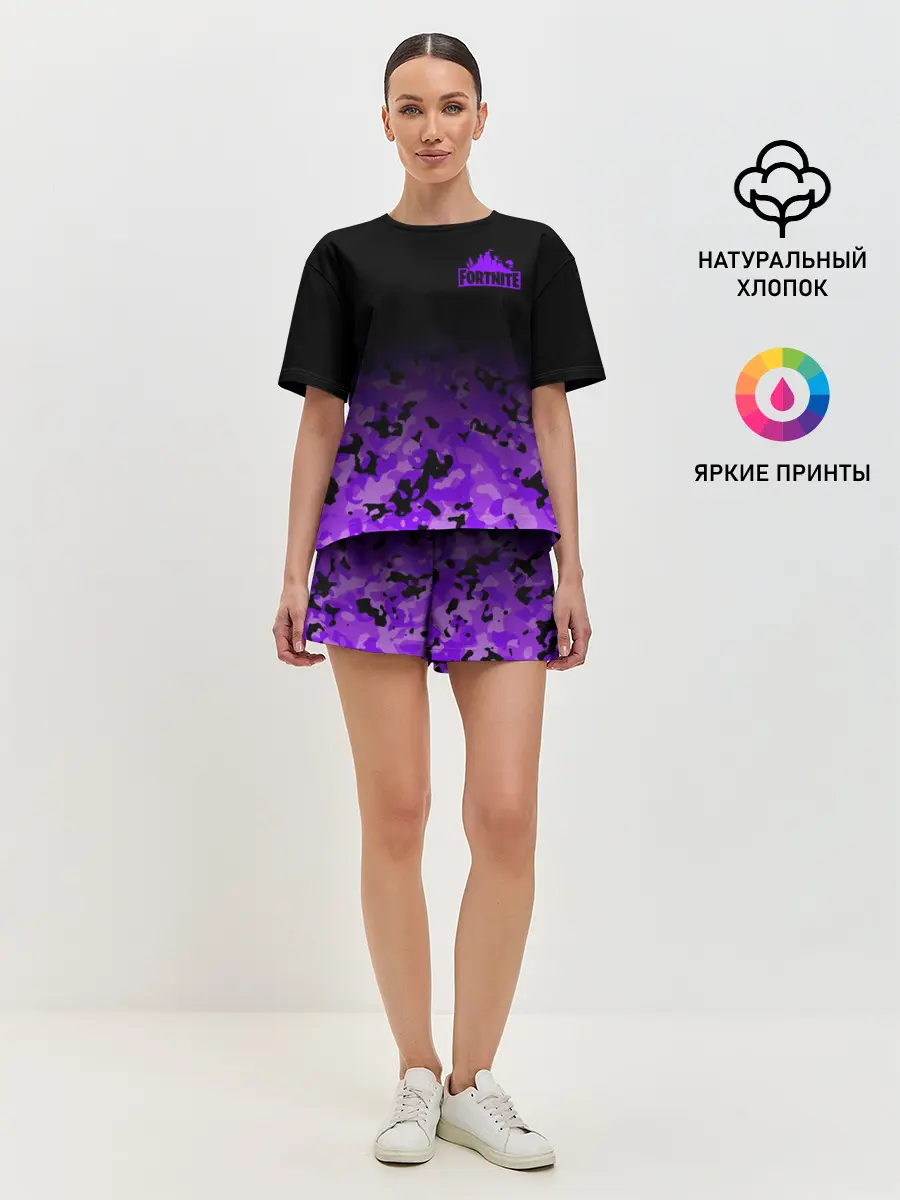 Женская пижама с шортами / Fortnite