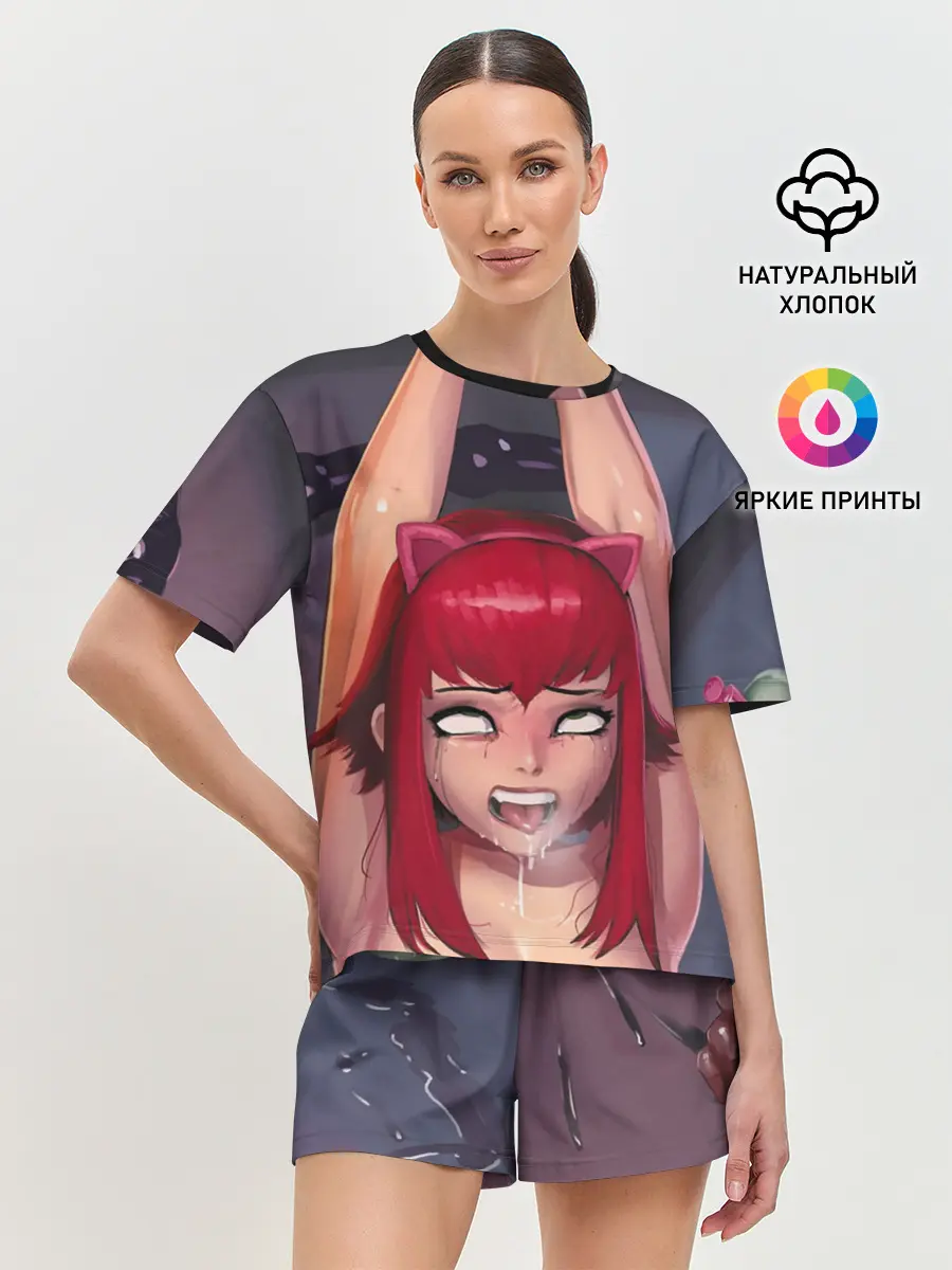 Женская пижама с шортами / Лика Заповедник Зелирия