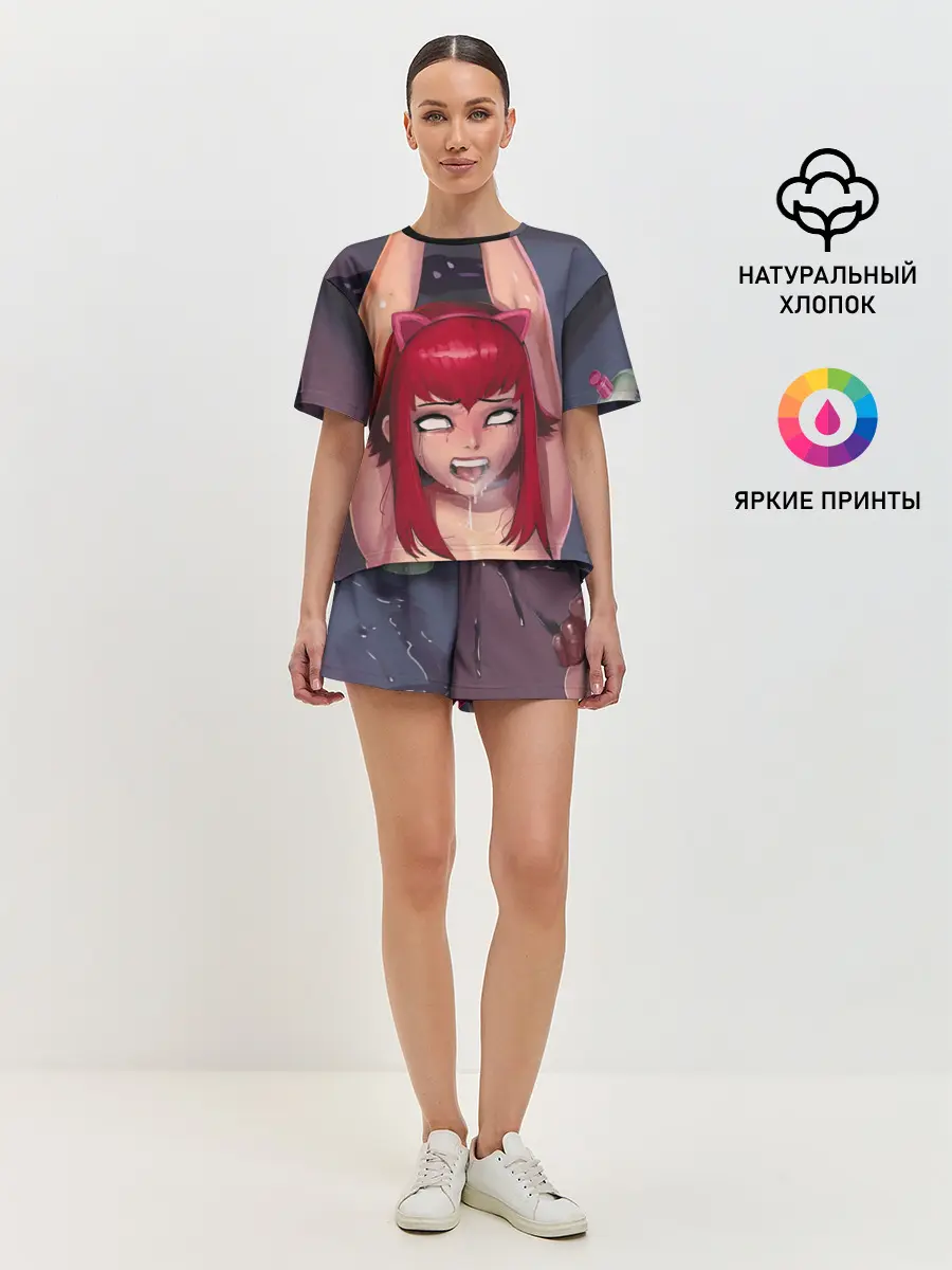 Женская пижама с шортами / Лика Заповедник Зелирия