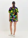 Женская пижама с шортами / Кислотное Граффити