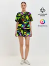Женская пижама с шортами / Кислотное Граффити