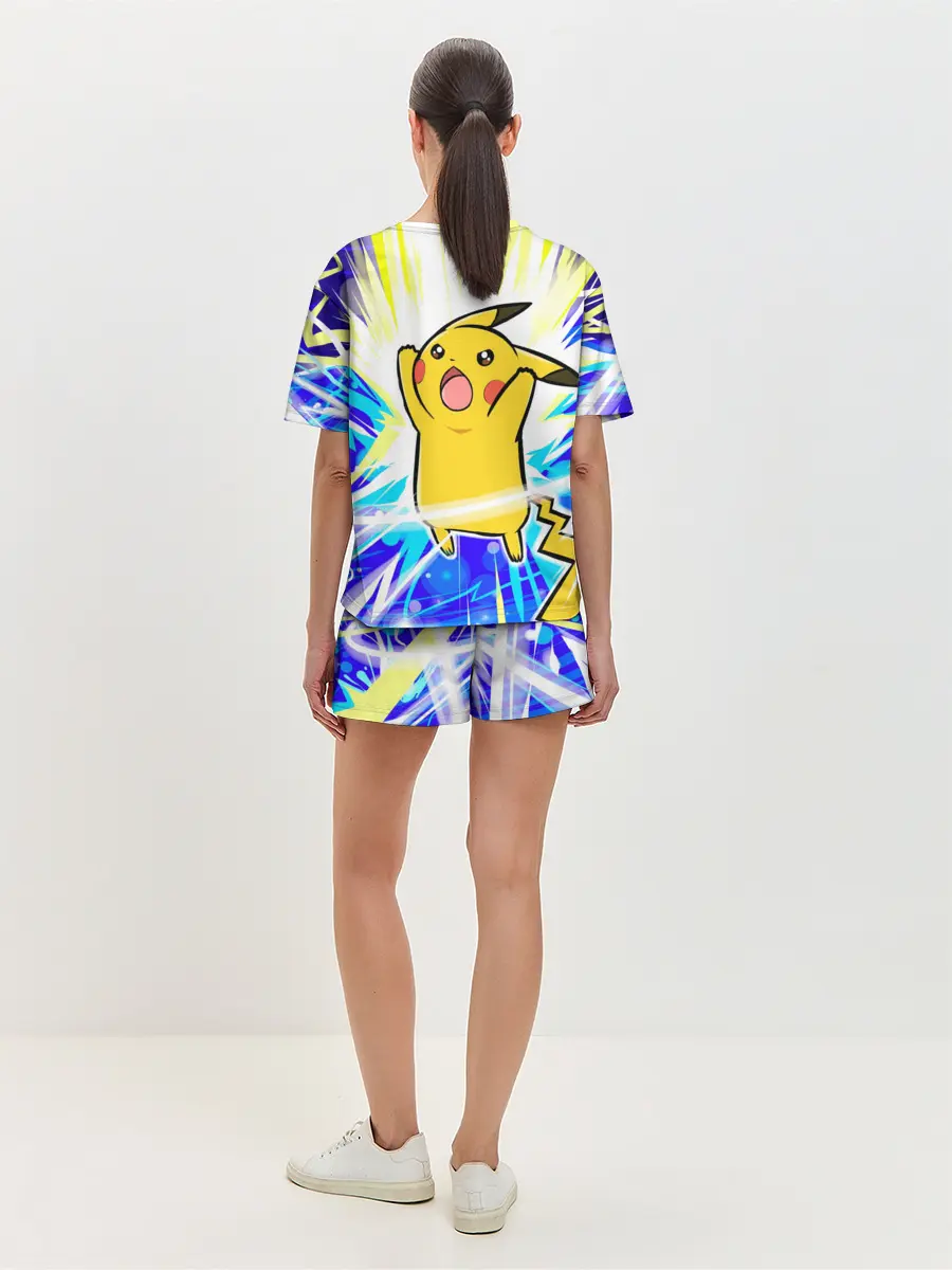 Женская пижама с шортами / Пикачу