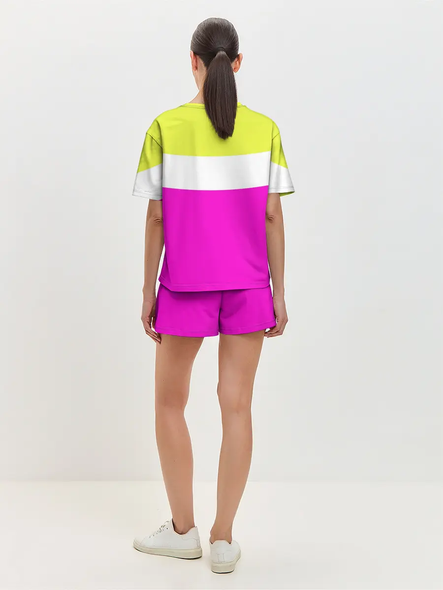 Женская пижама с шортами / Serious розовый