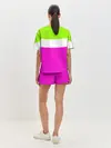 Женская пижама с шортами / Serious зелено-розовый