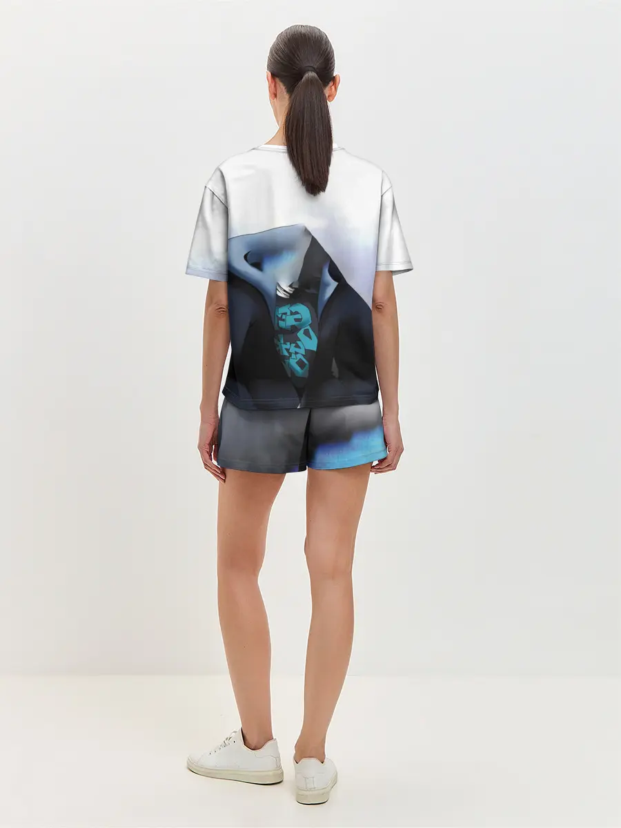 Женская пижама с шортами / Скелет