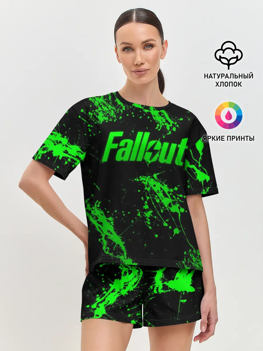 Женская пижама с шортами / Токсический Fallout 2